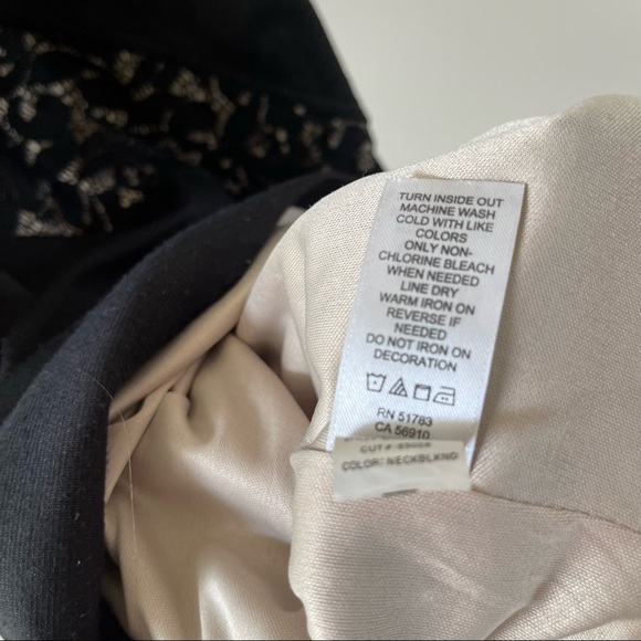 Maurice’s 1/2 black dress with tan / nude lace - Picture 5 of 6